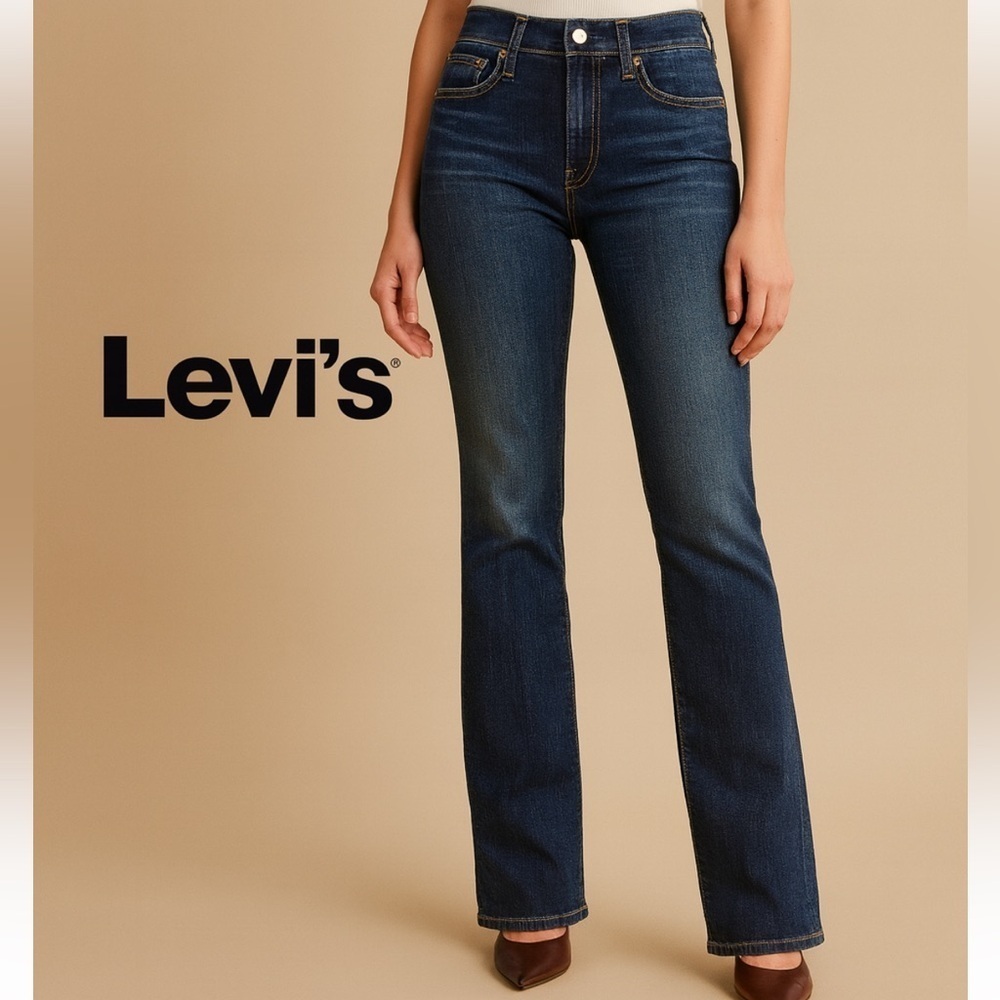 Levi's Dark Blue Flare Jeans for Women Dark Wash Size 10M / 30